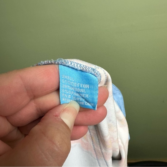 J. McLaughlin Pants Women's Orange And Blue Paisley Print Modal Spandex Size 10 - Picture 13 of 15